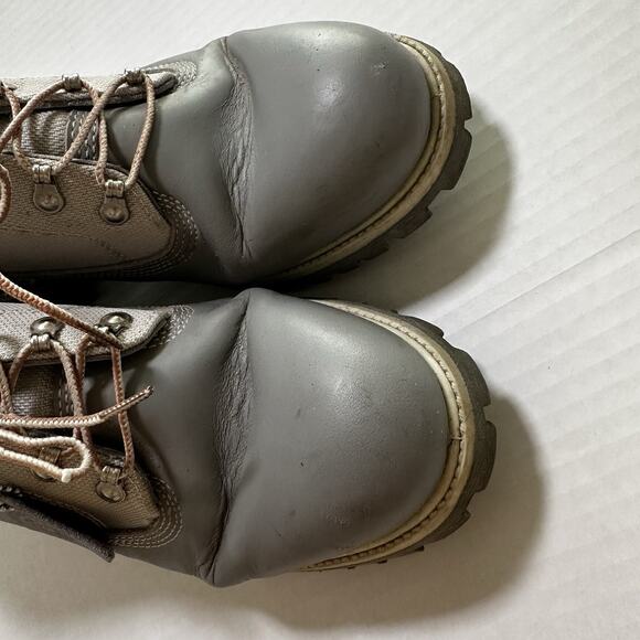 Timberland Converge Waterproof Gray Leather/Canvas Field Boots sz 9M main image 10